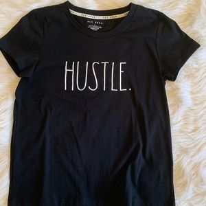 Rae Dunn Hustle Tee Size Small